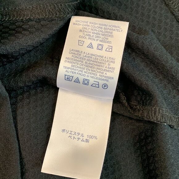 LANDS’ END outfitters quarter zip long sleeve textured/patterned shirt UNISEX - Picture 5 of 10